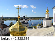 Купола Успенского собора в Великом Устюге, Россия. (2015 год). Стоковое фото, фотограф Светлана Корнякова / Фотобанк Лори
