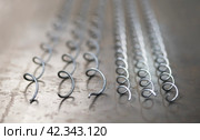 Metal material for making gabions. Mesh, spirals. Стоковое фото, фотограф Плотников Дмитрий / Фотобанк Лори