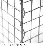 Metal material for making gabions. Mesh, spirals. Стоковое фото, фотограф Плотников Дмитрий / Фотобанк Лори