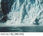 Glacial Calving Event. Стоковое AI-изображение, AI-художник Кирилл Черезов / Фотобанк Лори