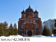 Dormition Cathedral in Tula city in Russia (2024 год). Стоковое фото, фотограф Знаменский Олег / Фотобанк Лори
