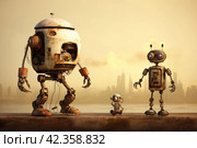 Groundbreaking Robot machinery evolution. Generate ai. Стоковое AI-изображение, AI-художник Иван Рябоконь / Фотобанк Лори