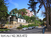 View of the museum - Chaliapin's dacha (2022 год). Редакционное фото, фотограф Александр Карпенко / Фотобанк Лори