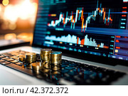 Financial Growth Concept. Стоковое AI-изображение, AI-художник Margarita Davchenko / Фотобанк Лори