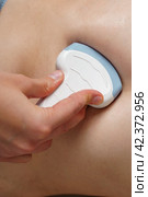 Ultrasound diagnostics of gallbladder, pancreas, right lobe of liver, bile ducts, abdominal cavity. Стоковое фото, фотограф Natalia Gdovskaia / Фотобанк Лори