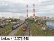 30-07-2019 - Москва, Россия, Индустриальный вид Москвы. Редакционное фото, фотограф YuryKara / Фотобанк Лори