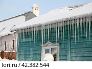 Россия. Коломна. Старинный традиционный деревянный жилой дом (2012 год). Стоковое фото, фотограф Ерохин Дмитрий Викторович / Фотобанк Лори