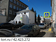 Белокаменные палаты 17 века  в Чертольском переулке. Улица Пречистенка, 12/2, строение 9. Москва (2012 год). Редакционное фото, фотограф lana1501 / Фотобанк Лори