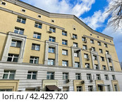 1-й Коптельский переулок, дом 20, Москва. Дом 2007 года постройки. Стоковое фото, фотограф Овчинникова Ирина / Фотобанк Лори