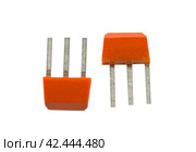 Полупроводниковые транзисторы на белом фоне. Transistors on a white background. Стоковое фото, фотограф Татьяна Д / Фотобанк Лори