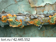 Green mold close-up , ,    Generative AI. Стоковое AI-изображение, AI-художник Анна Кривицкая / Фотобанк Лори