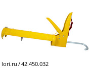 Ручной монтажный пистолет для клея на белом фоне. Silicone glue gun, isolated on white background. Стоковое фото, фотограф Татьяна Д / Фотобанк Лори