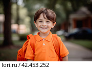 5 year old boy. Generate AI. Стоковое AI-изображение, AI-художник Иван Рябоконь / Фотобанк Лори