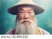 Chinese taoist beard daoism. Generate Ai. Стоковое AI-изображение, AI-художник Иван Рябоконь / Фотобанк Лори