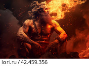 Fire god. Generate Ai. Стоковое AI-изображение, AI-художник Иван Рябоконь / Фотобанк Лори