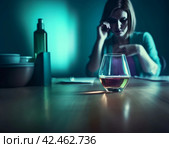 Drinking alcohol abuse. Generate Ai. Стоковое AI-изображение, AI-художник Иван Рябоконь / Фотобанк Лори