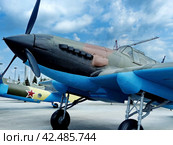 Штурмовик Ил–2 обр. 1942 г. Конструкторы называли разработанный ими самолёт «летающим танком», пилоты-истребители люфтваффе прозвали Ил-2 «бетонным самолётом». Музей военной техники. Верхняя Пышма, Россия (2016 год). Редакционное фото, фотограф Сергей Елизарьев / Фотобанк Лори