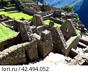 Machu Picchu is capital of the Inca Empire in Andes mountains, Peru, South America (2011 год). Стоковое фото, фотограф Сергей Стрелков / Фотобанк Лори
