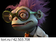 Ugly savant reptilian. Generate AI. Стоковое AI-изображение, AI-художник Иван Рябоконь / Фотобанк Лори
