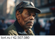 Authentic ordinary common man on street. Generate ai. Стоковое AI-изображение, AI-художник Иван Рябоконь / Фотобанк Лори
