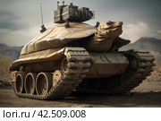 Anthropomorphic armored turtle tank machine. Generate ai. Стоковое AI-изображение, AI-художник Иван Рябоконь / Фотобанк Лори
