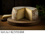 Tomme desavoie cheese goat calcium. Generate Ai. Стоковое AI-изображение, AI-художник Иван Рябоконь / Фотобанк Лори