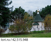 Краснодарский край, Туапсинский район, поселок городского типа,   Новоихайловский, строящиеся часовня, (2023 год). Стоковое фото, фотограф Александр Циликин / Фотобанк Лори