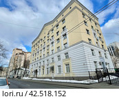 1-й Коптельский переулок, дом 20, Москва. Дом 2007 года постройки. Стоковое фото, фотограф Овчинникова Ирина / Фотобанк Лори