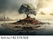 Drastic Climate change. Generate Ai. Стоковое AI-изображение, AI-художник Иван Рябоконь / Фотобанк Лори