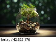 Lucrative Concept market investment building. Generate Ai. Стоковое AI-изображение, AI-художник Иван Рябоконь / Фотобанк Лори