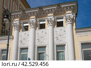 Городская усадьба Е. П. Мочаловой, XIX в. ЦАО, Вспольный переулок, дом 21 (2024 год). Стоковое фото, фотограф Владимир Чинин / Фотобанк Лори