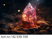 Entrancing Magic stone ball. Generate Ai. Стоковое AI-изображение, AI-художник Иван Рябоконь / Фотобанк Лори