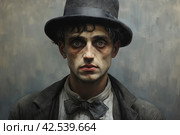 Chivalrous Man from 1920 year. Generate Ai. Стоковое AI-изображение, AI-художник Иван Рябоконь / Фотобанк Лори