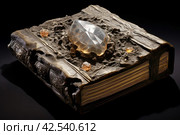 Mystical Magic stone book. Generate Ai. Стоковое AI-изображение, AI-художник Иван Рябоконь / Фотобанк Лори