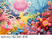 Colorful microbiome. Generate Ai. Стоковое AI-изображение, AI-художник Иван Рябоконь / Фотобанк Лори