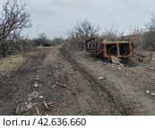 Уничтоженная военная техника (2024 год). Редакционное фото, фотограф Андрей Александрович Малышев / Фотобанк Лори
