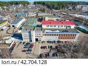 Вид с высоты на Кирово-Чепецкий Городской Молочный Завод (аэросъемка 2022 года) Редакционное фото, фотограф Владислав Самошкин / Фотобанк Лори