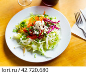 Turkish traditional choban salad. Стоковое фото, фотограф Яков Филимонов / Фотобанк Лори