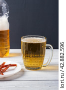 Still life with beer and fish. Стоковое фото, фотограф Винокуров Александр / Фотобанк Лори