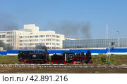 Узкоколейные паровозы Orenstein & Koppel №9 и ВП-1425, станция Центральная, Екатеринбургская ДЖД (2017 год). Редакционное фото, фотограф Алексей Иванов / Фотобанк Лори