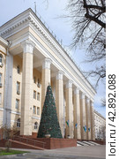 Узбекское республиканское агентство по авторским правам на проспекте Навои в Ташкенте, Узбекистан (2023 год). Стоковое фото, фотограф Александр Кузнецов / Фотобанк Лори