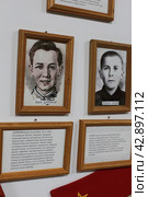 Дети партизаны в период ВОВ 1941 - 1945 г.г. на выставке в музее Ветеранов в Балашихе (2024 год). Редакционное фото, фотограф Дмитрий Неумоин / Фотобанк Лори