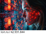 Cyber security IT engineer working on protecting network against cyberattack from hackers on internet. Secure access for online privacy and personal data protection. Hands typing on keyboard and PCB. Стоковое AI-изображение, AI-художник Ирина Михайличенко / Фотобанк Лори