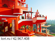 Maruti Temple (Hanuman Temple) in Panjim (2017 год). Редакционное фото, фотограф Олег Жуков / Фотобанк Лори