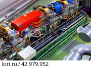 Tunnel of particle accelerator. Стоковое фото, фотограф Яков Филимонов / Фотобанк Лори