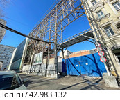 Москва, Тверская улица, дом 10 строение 1. Реконструкция торгового дома Д.И. Филиппова, 1837 года постройки. Редакционное фото, фотограф Овчинникова Ирина / Фотобанк Лори