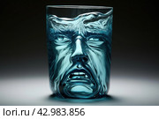 Pareidolia phenomenon in glass of water. Generate ai. Стоковое AI-изображение, AI-художник Иван Рябоконь / Фотобанк Лори