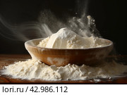 Plate flour. Generate Ai. Стоковое AI-изображение, AI-художник Иван Рябоконь / Фотобанк Лори