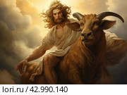 Satyr mythology. Generate Ai. Стоковое AI-изображение, AI-художник Иван Рябоконь / Фотобанк Лори