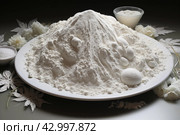 Loose Plate flour. Generate Ai. Стоковое AI-изображение, AI-художник Иван Рябоконь / Фотобанк Лори